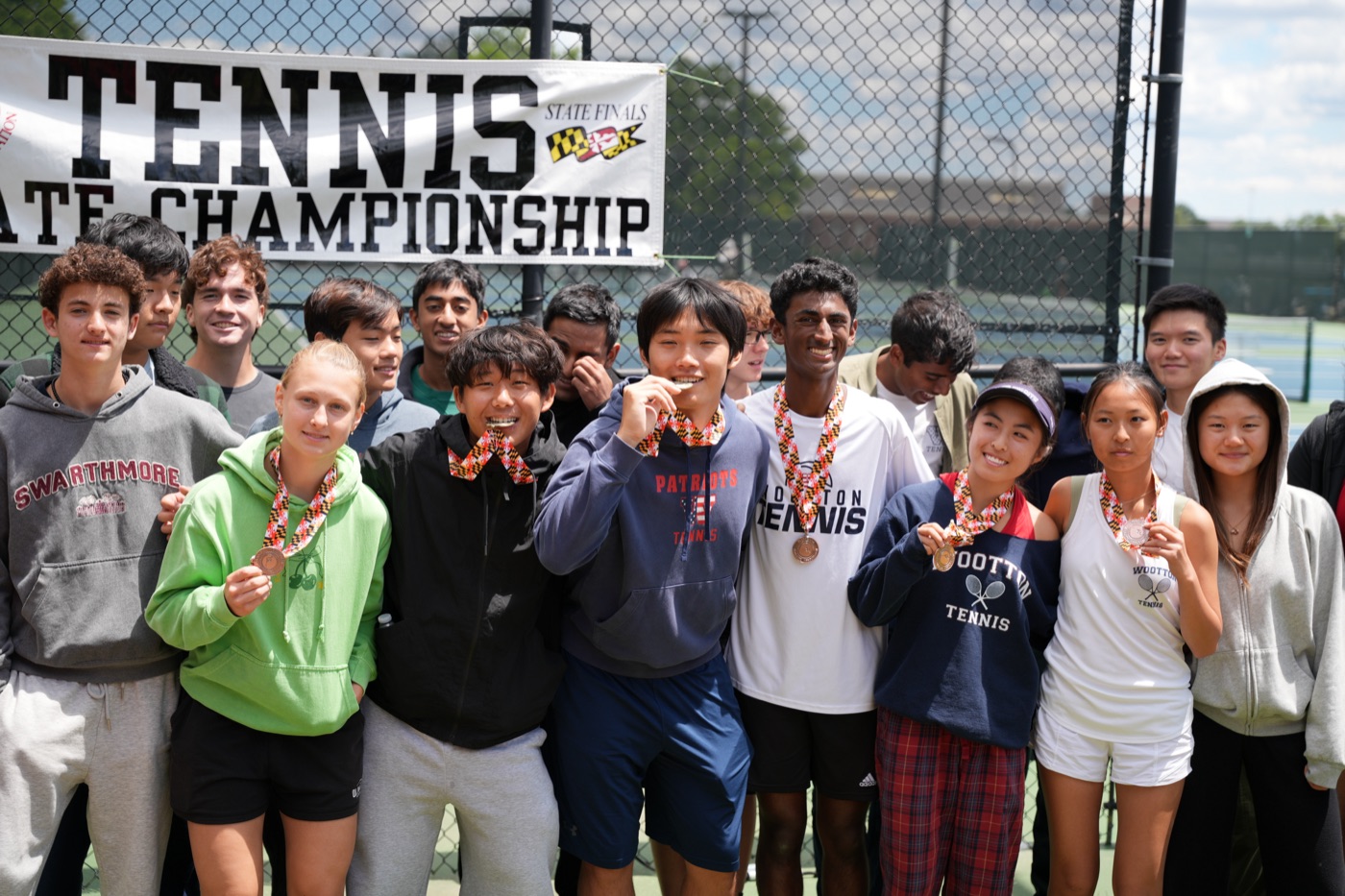 Tennis state championship team photo