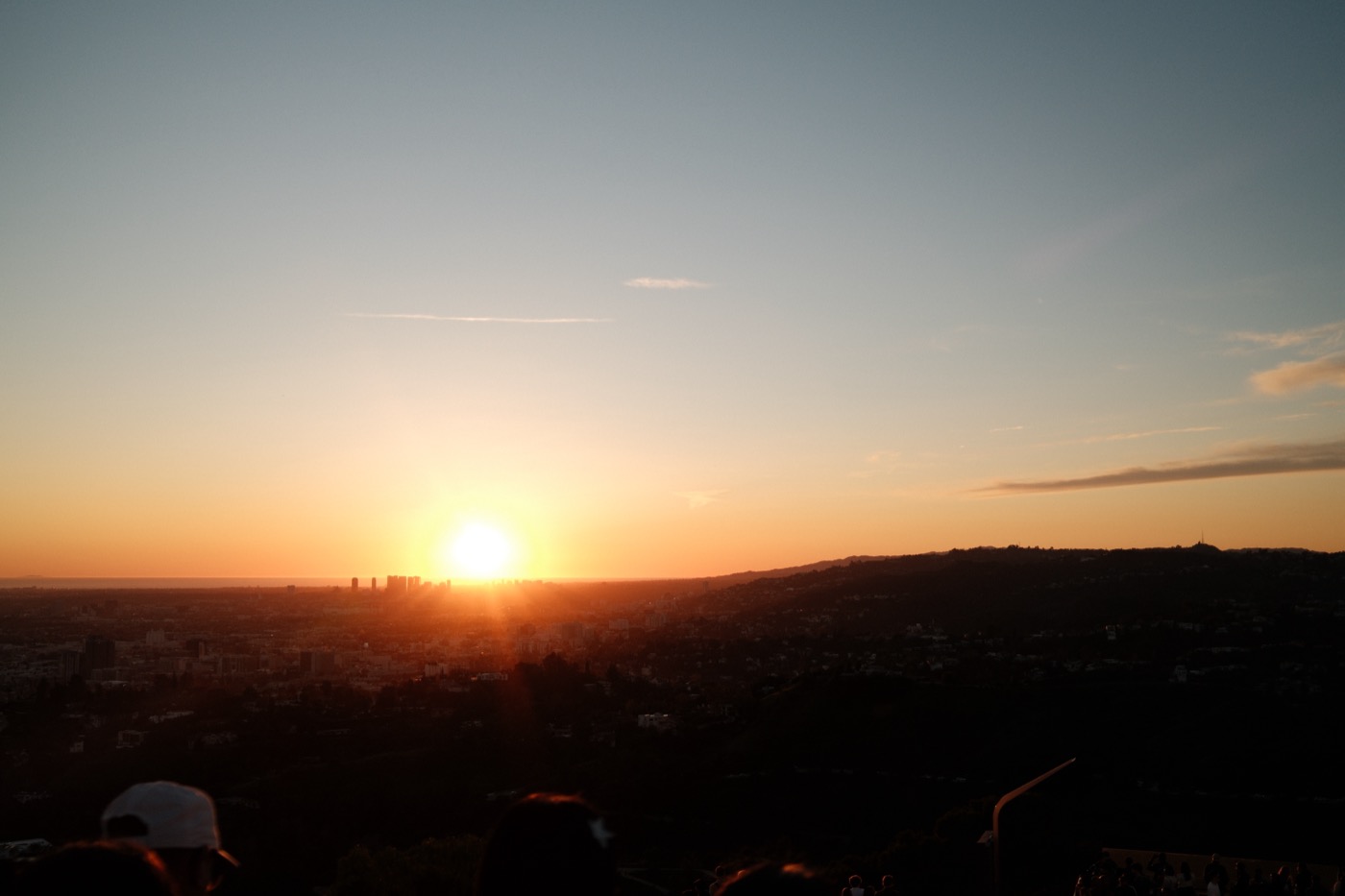 LA sunset from Griffith Observatory